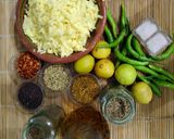 A picture of step 1 of Jhat pat kairi achar.