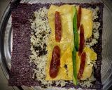 Hình bước làm 3 của món Kimbap Việt Nam