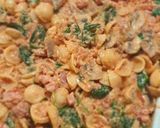 A picture of step 8 of Bacon Ricotta Pasta.