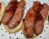 Foto del paso 4 de la receta: Mini sándwiches de salchichas con mermelada de tomate