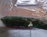 A picture of step 1 of Spinach paneer roll mix match chat.