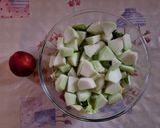 A picture of step 3 of Nectarine and Barattiere Cucumber Salad.