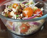 A picture of step 4 of Meditteranean Bean Salad 💚.