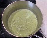 A picture of step 5 of Matcha (green tea) panna cotta.