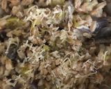 A picture of step 7 of Leek spelt risotto.