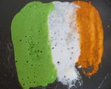 A picture of step 4 of Tiranga Dosa.