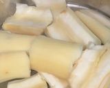 Foto langkah ke 1 dari resep Bubur Singkong Gula Aren Mix Gula Stevia.