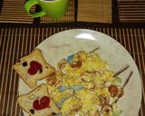 Foto del paso 4 de la receta: Huevos con salchicha y avena en hojuelas
