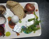A picture of step 1 of Cheese omelette roll.