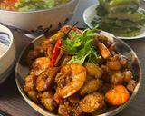 A picture of step 4 of Vietnamese Stir fried Shrimp & Pork Belly | Tôm Răm Thịt Ba Rọi.