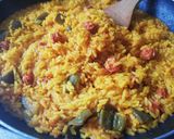 Foto del paso 4 de la receta Arroz con chistorras al vino