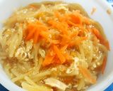 A picture of step 8 of Hot n Sour Noodle soup🌶🍝🍲.
