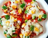 हार्ट शेप पिज़्ज़ा होम मेड बेस से(Heart shape pizza home made base se recipe in Hindi) रेसिपी चरण 8 फोटो