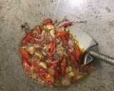 Foto langkah ke 2 dari resep [212] Tumis Daun & Kembang Pepaya Teri Tempe.