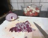 Φωτογραφία βήματος 3 της συνταγής Σαλάτα με καρπούζι, φέτα και χαλούμι