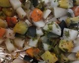 Foto del paso 7 de la receta: Pollo frito con vegetales