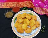 A picture of step 5 of Snacks (Besan Pakode).