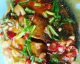 Hình bước làm 4 của món Cá chim chiên giòn sốt me cay
