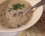 A picture of step 12 of Cream of Mushroom Soup.