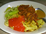 Mie Ayam Hijau ala Bunda Nabil