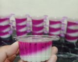 Foto langkah ke 6 dari resep Puding Susu Buah Naga.