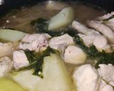 A picture of step 11 of Tinolang Manok.