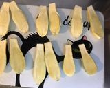 Une image de l'étape 3 de Courgettes blanches sauce crème au jambon cru,burrata di puglia et basilic.