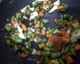A picture of step 3 of Veggie Fried Rice.