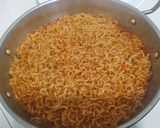 A picture of step 5 of Maggi with my variations.