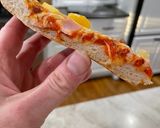 A picture of step 8 of Hawaiian Pizza.