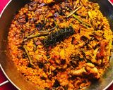 Foto del paso 7 de la receta: Arroz campero de pollo,boletus, trigueros y ajetes con trufa