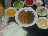 Tacos a la gra 😊de pollo y carne🐥🐄