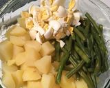 Foto del paso 2 de la receta: Ensalada de chauchas, papas y huevo duro