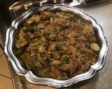 Une image de l'étape 11 de Bœuf épicé aux courgettes, oignons et persil.