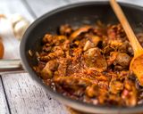 Resztelt csirkemáj recept fázis 8 fotója