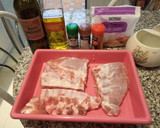 Foto del paso 1 de la receta: Costillar de churrasco de cerdo marinado y horneado