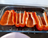 Foto del paso 5 de la receta: Pimientos rojos rellenos de carbonara
