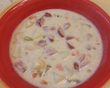 A picture of step 4 of Creamy Ham and Potato Soup.