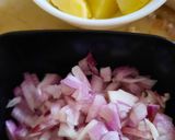 A picture of step 2 of Masala Breakfast Omelette with sauted vegetable.