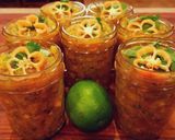 A picture of step 3 of Mike's Tropical Spicy Salsa.