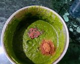 A picture of step 2 of Dhania/Green Coriander leaves Chutney.