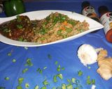 A picture of step 14 of Veg. Manchurian.