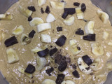 Torta de banana y chocolate 70 % amargo