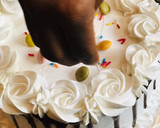 A picture of step 35 of Chocolate cake with whipped cream frosting.