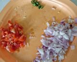 A picture of step 1 of Vegetables chilla.