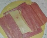 Foto del paso 2 de la receta Tortitas rellenas de jamón york y queso