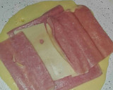 Foto del paso 2 de la receta: Tortitas rellenas de jamón york y queso
