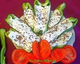 A picture of step 1 of Labneh Snack with Vegetables.