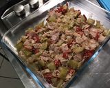 Une image de l'étape 16 de Gratin de céleri branche au jambon blanc, poivrons rouges et parmesan.