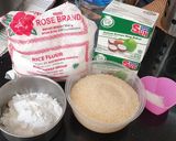 Foto langkah ke 1 dari resep Kue lapis tepung beras lembut.
